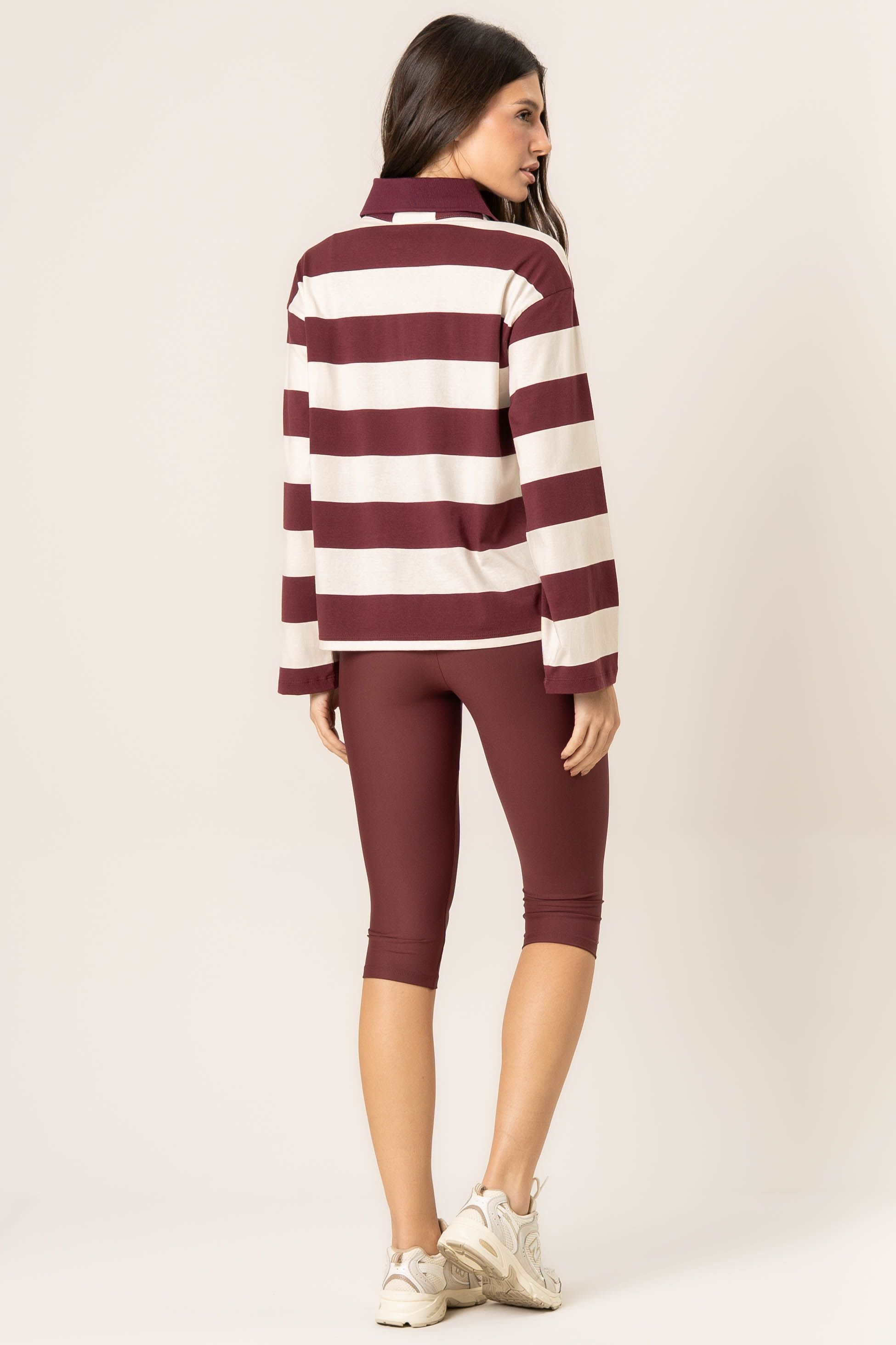 Blusa Manga Longa Polo Stripes - Imagem 4 - Mobile