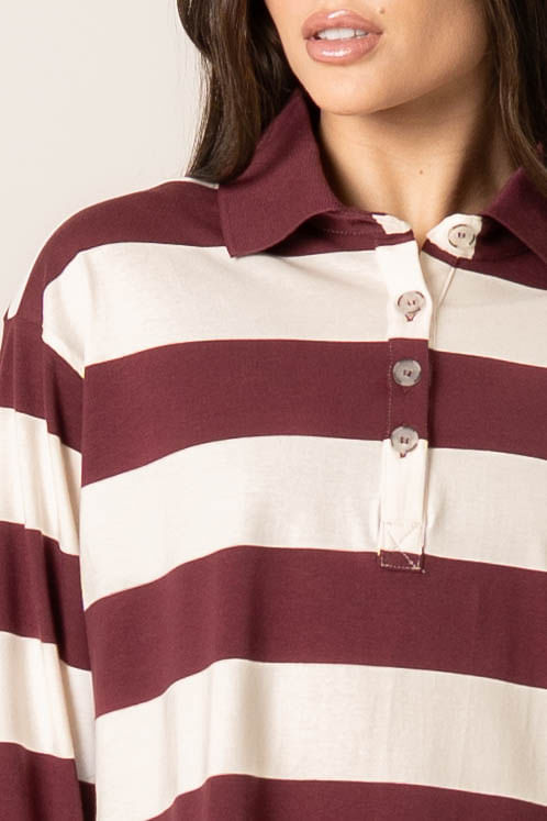 Blusa Manga Longa Polo Stripes - Imagem 5 - Mobile