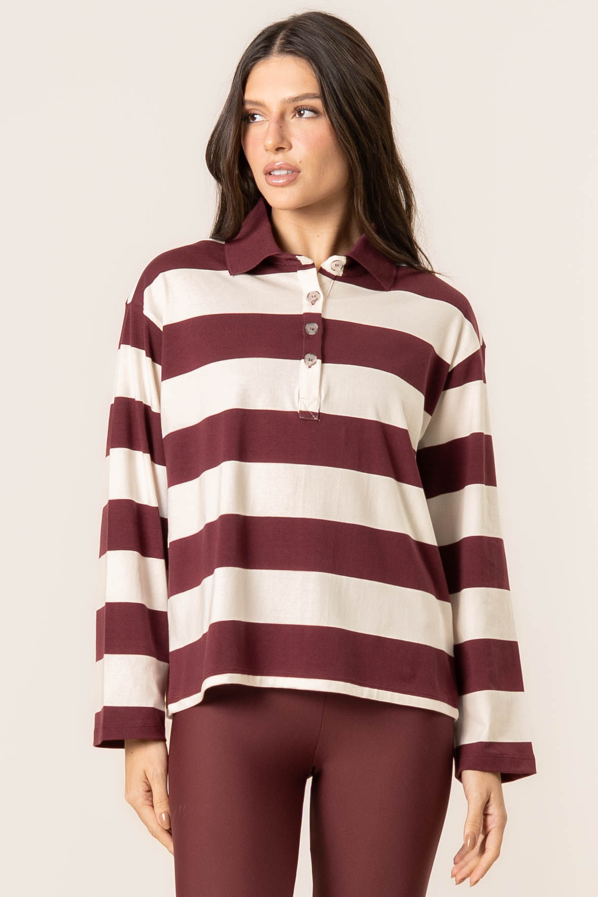 Blusa Manga Longa Polo Stripes - Imagem 1