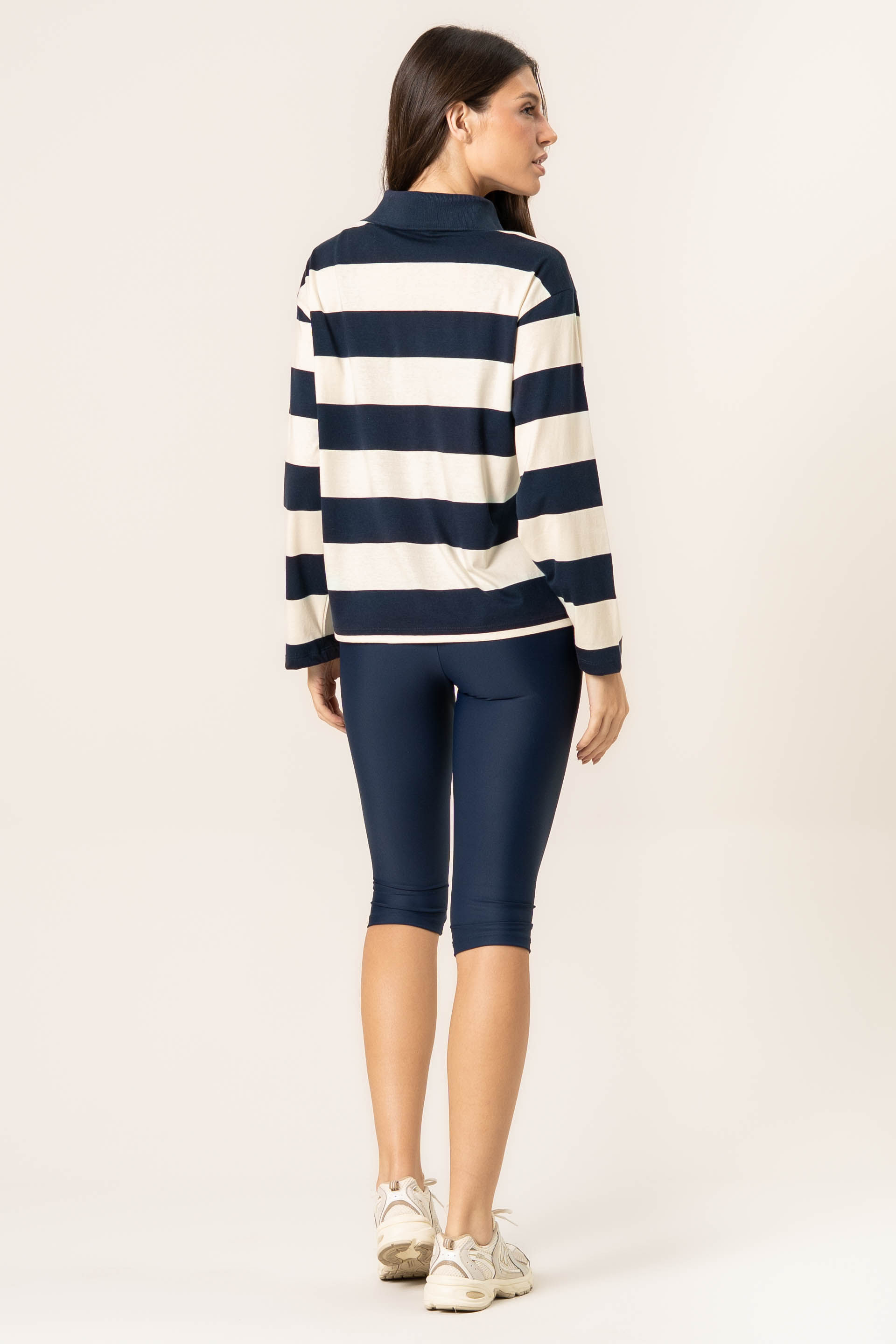 Blusa Manga Longa Polo Stripes - Imagem 4 - Mobile