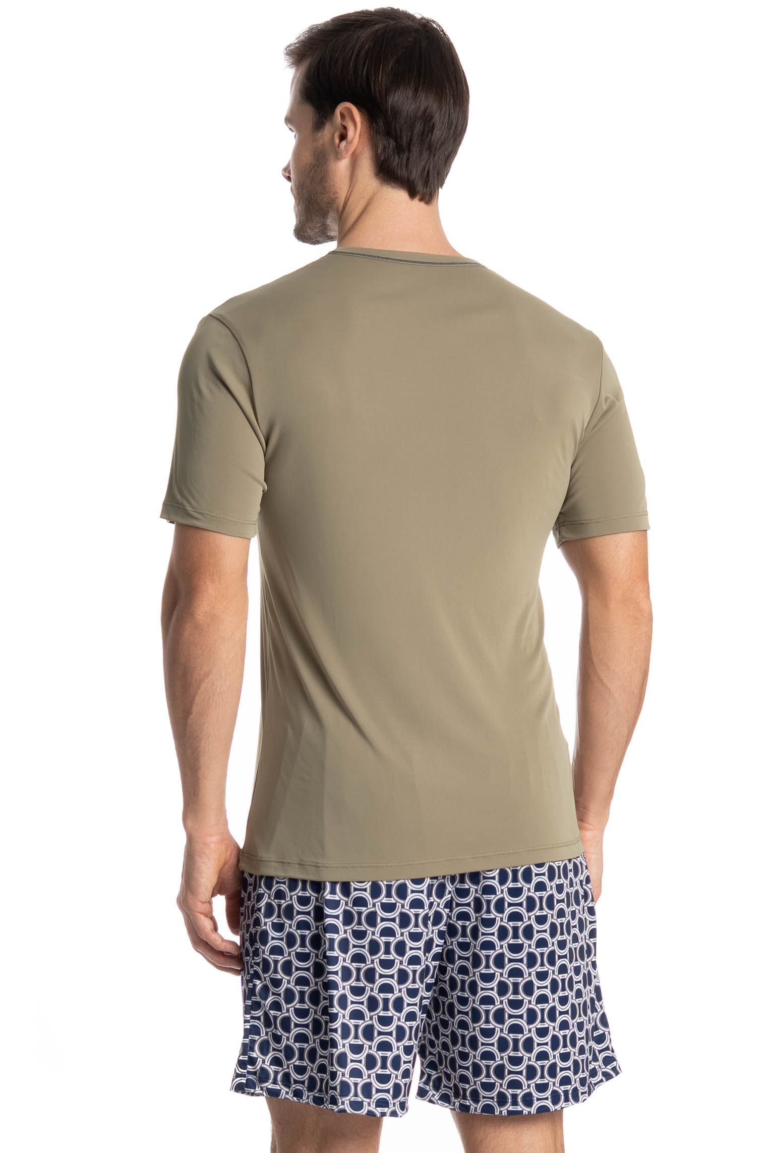 Pijama Masculino Curto Clóvis Tombini Verde - Imagem 2
