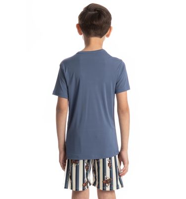 Pijama Infantil Masculino Curto Clóvis - Imagem 2 - Mobile