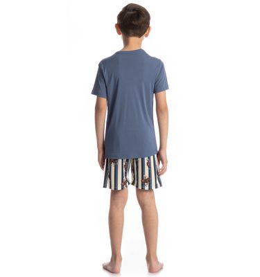Pijama Infantil Masculino Curto Clóvis - Imagem 4 - Mobile