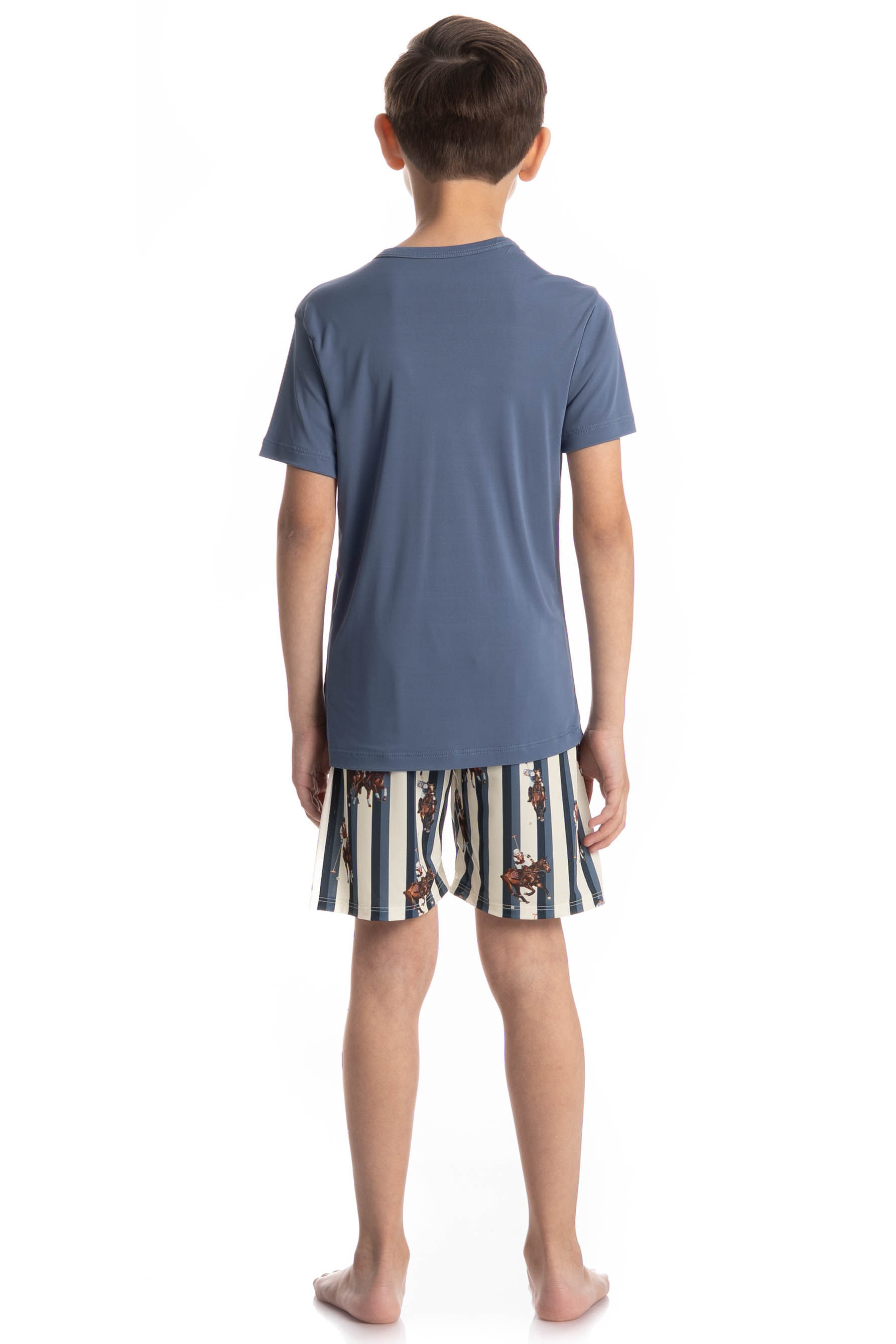 Pijama Infantil Masculino Curto Clóvis - Imagem 4 - Mobile