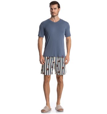 Pijama Masculino Curto Clóvis - Imagem 3 - Mobile