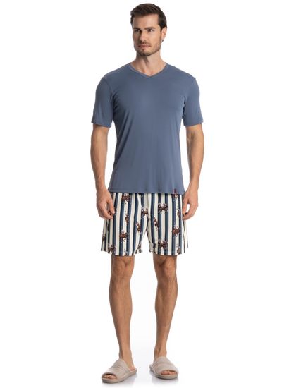 Pijama Masculino Curto Clóvis - Imagem 3 - Desktop