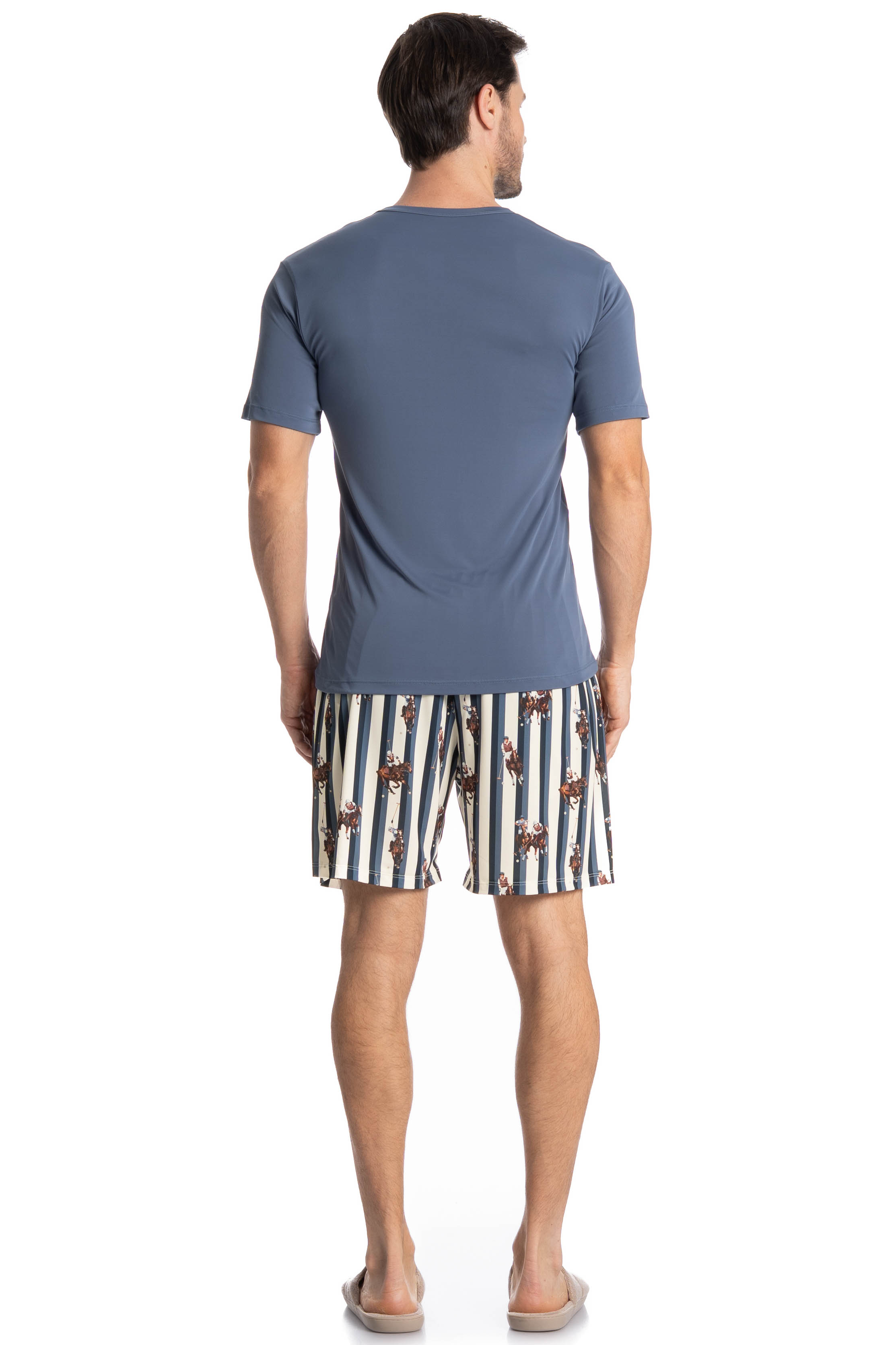 Pijama Masculino Curto Clóvis - Imagem 4 - Mobile