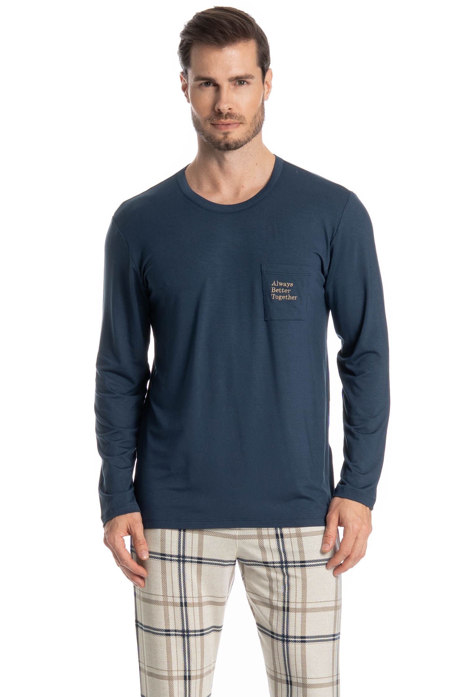 Pijama Masculino Longo Winter - Imagem 3 - Mobile