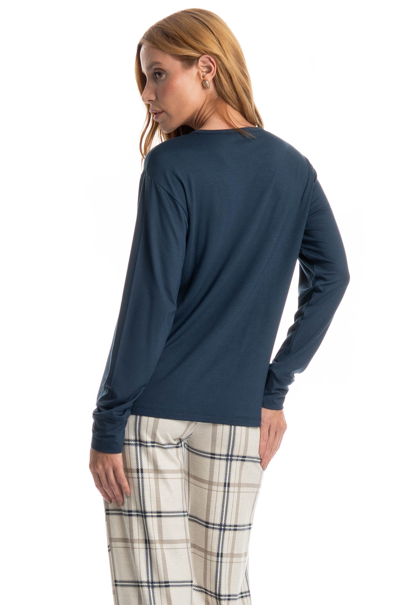 Pijama Feminino Longo Winter - Imagem 4 - Mobile