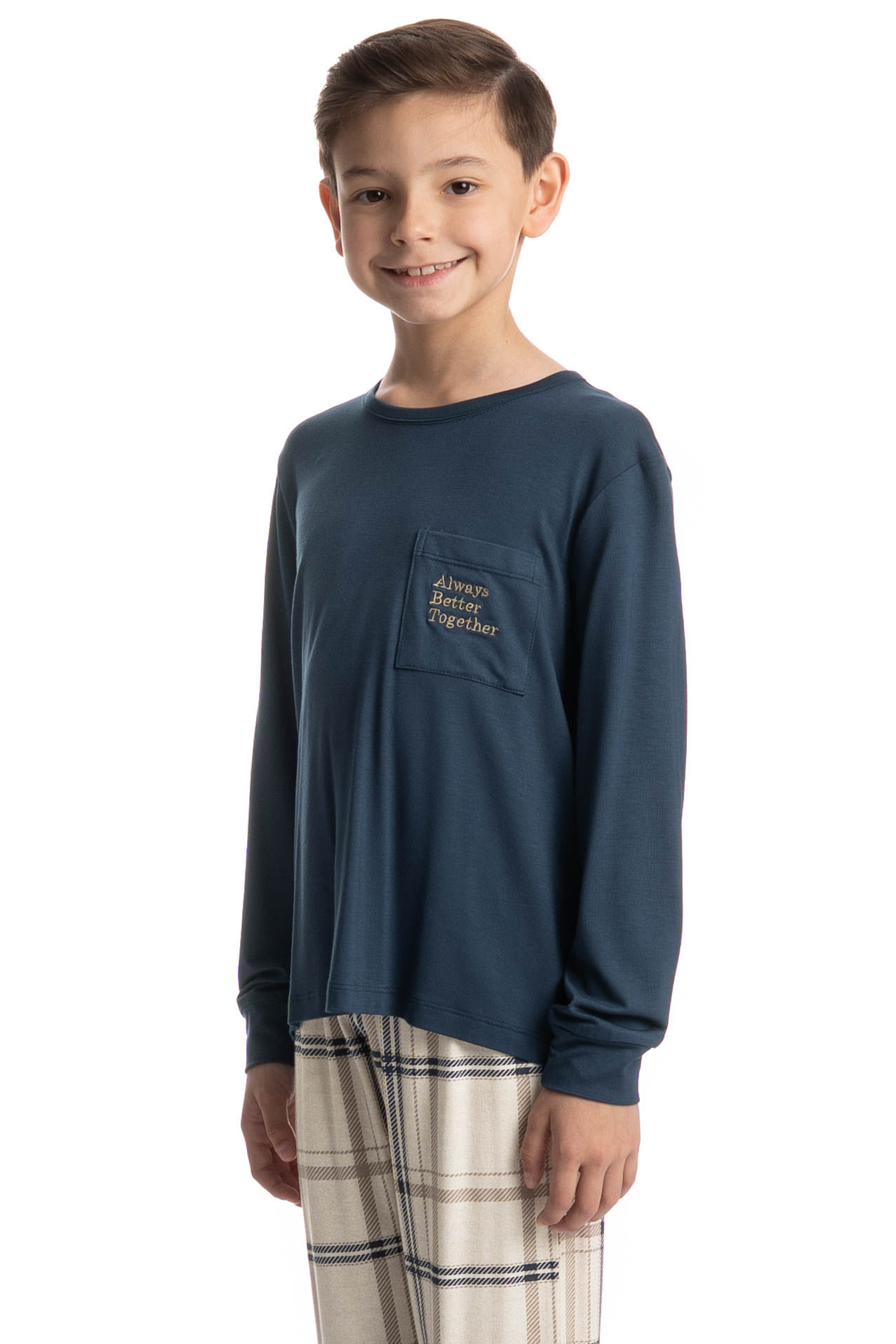 Pijama Infantil Unissex Longo Winter - Imagem 3 - Mobile