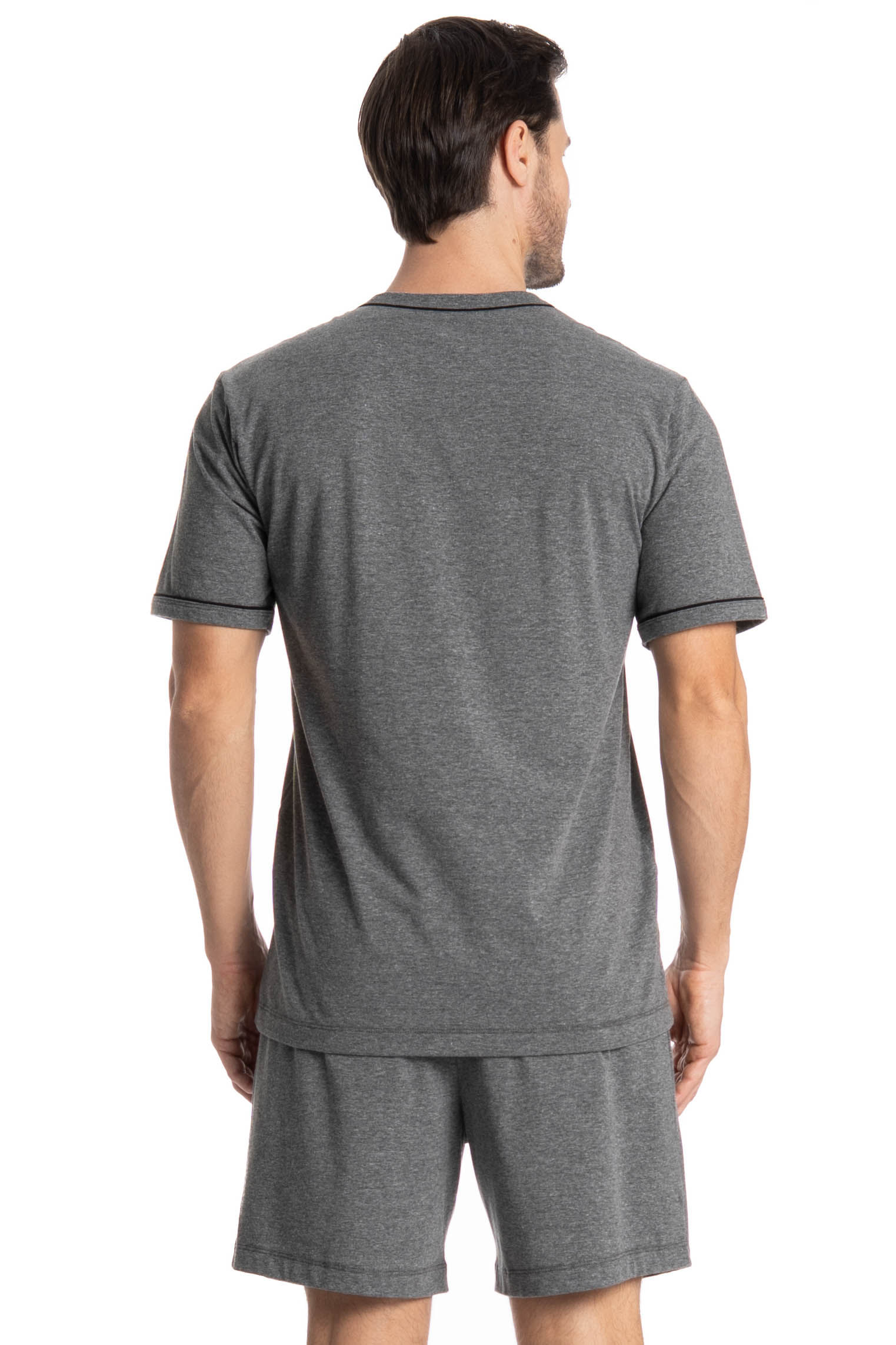 Pijama Masculino Curto Roberto Cinza - Imagem 2