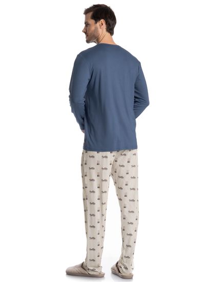 Pijama Longo Masculino Remo - Imagem 2 - Desktop