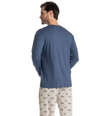 Pijama Longo Masculino Remo - Imagem 4 - Mobile