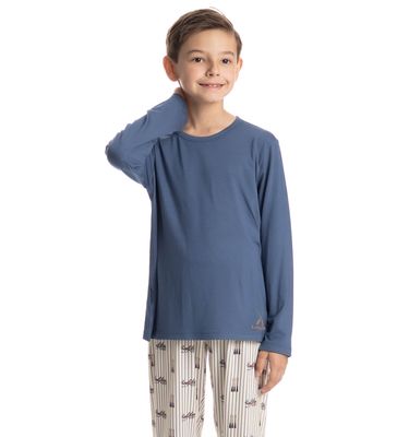 Pijama Infantil Longo Masculino Remo - Imagem 3 - Mobile