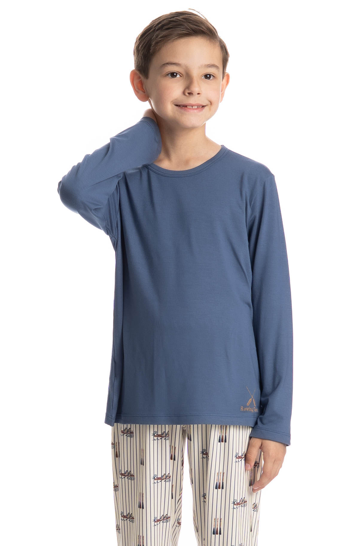 Pijama Infantil Longo Masculino Remo - Imagem 3 - Mobile