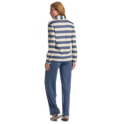 Pijama Remo Longo Feminino - Imagem 2 - Mobile