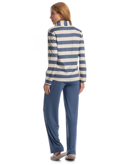 Pijama Remo Longo Feminino - Imagem 2 - Desktop