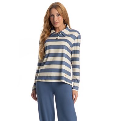 Pijama Remo Longo Feminino - Imagem 3 - Mobile