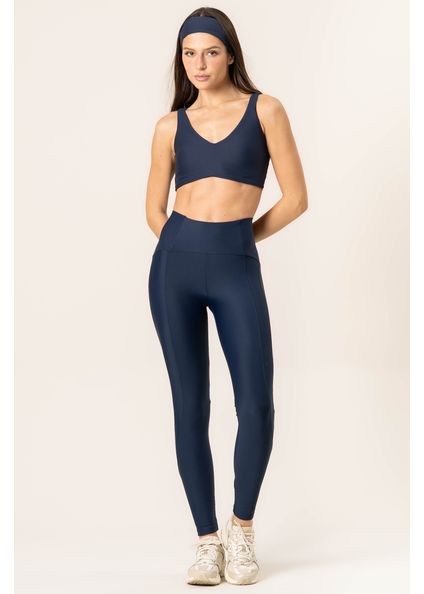 Calça Legging Plus Color Emana Azul-marinho - Imagem 1