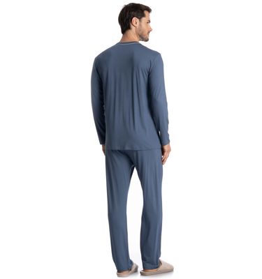 Pijama Masculino Longo Com Bolso Lucca - Imagem 2 - Mobile