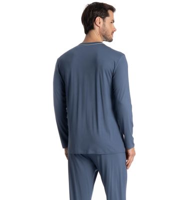 Pijama Masculino Longo Com Bolso Lucca - Imagem 4 - Mobile