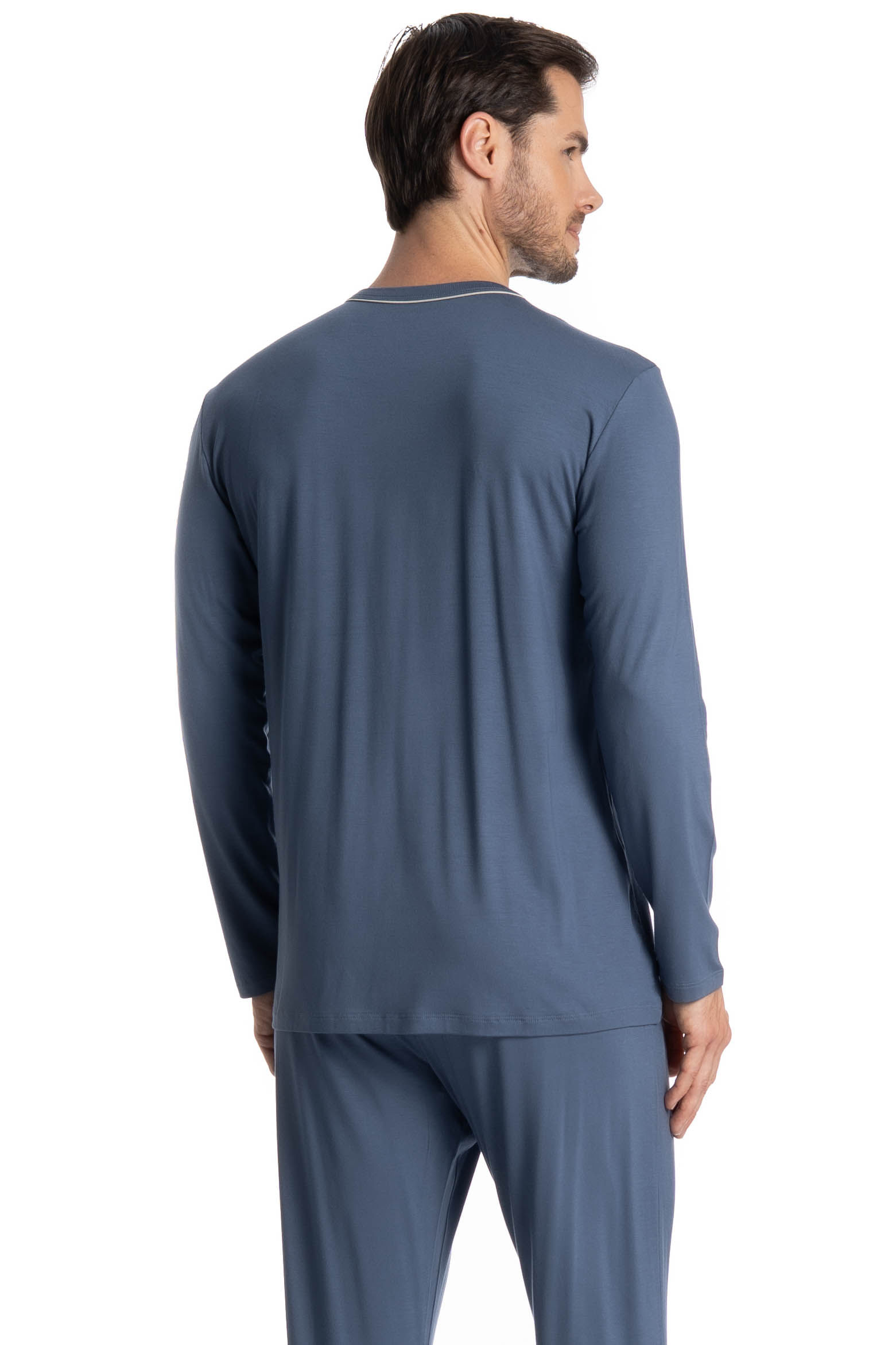 Pijama Masculino Longo Com Bolso Lucca - Imagem 4 - Mobile