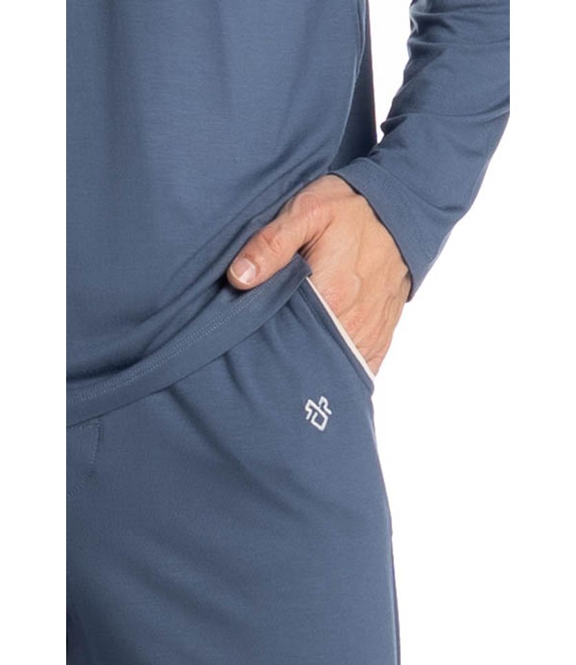 Pijama Masculino Longo Com Bolso Lucca - Imagem 5 - Desktop