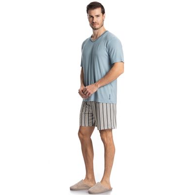 Pijama Masculino Curto Mateo - Imagem 3 - Mobile