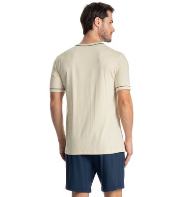 Pijama Masculino Curto Augusto - Imagem 2 - Mobile