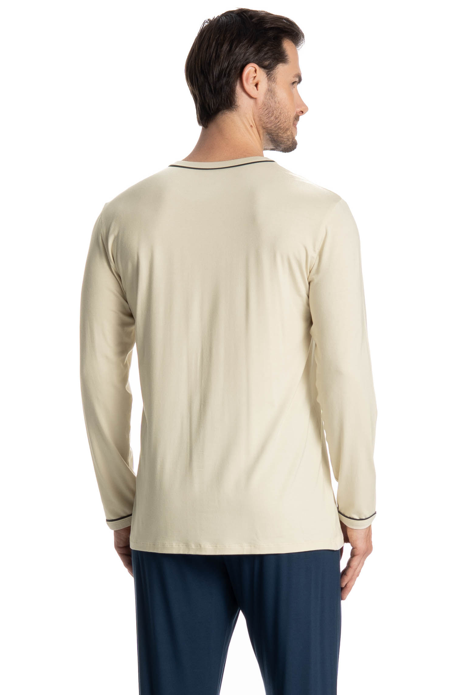 Pijama Masculino Longo Augusto - Imagem 4 - Mobile