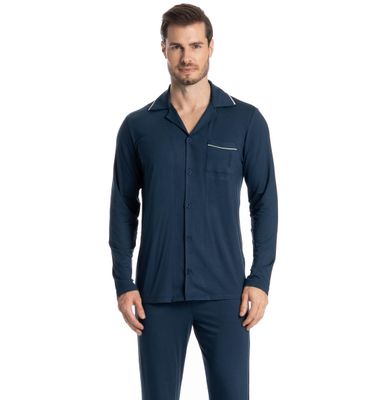 Pijama Longo Americano New Romeu - Imagem 3 - Mobile