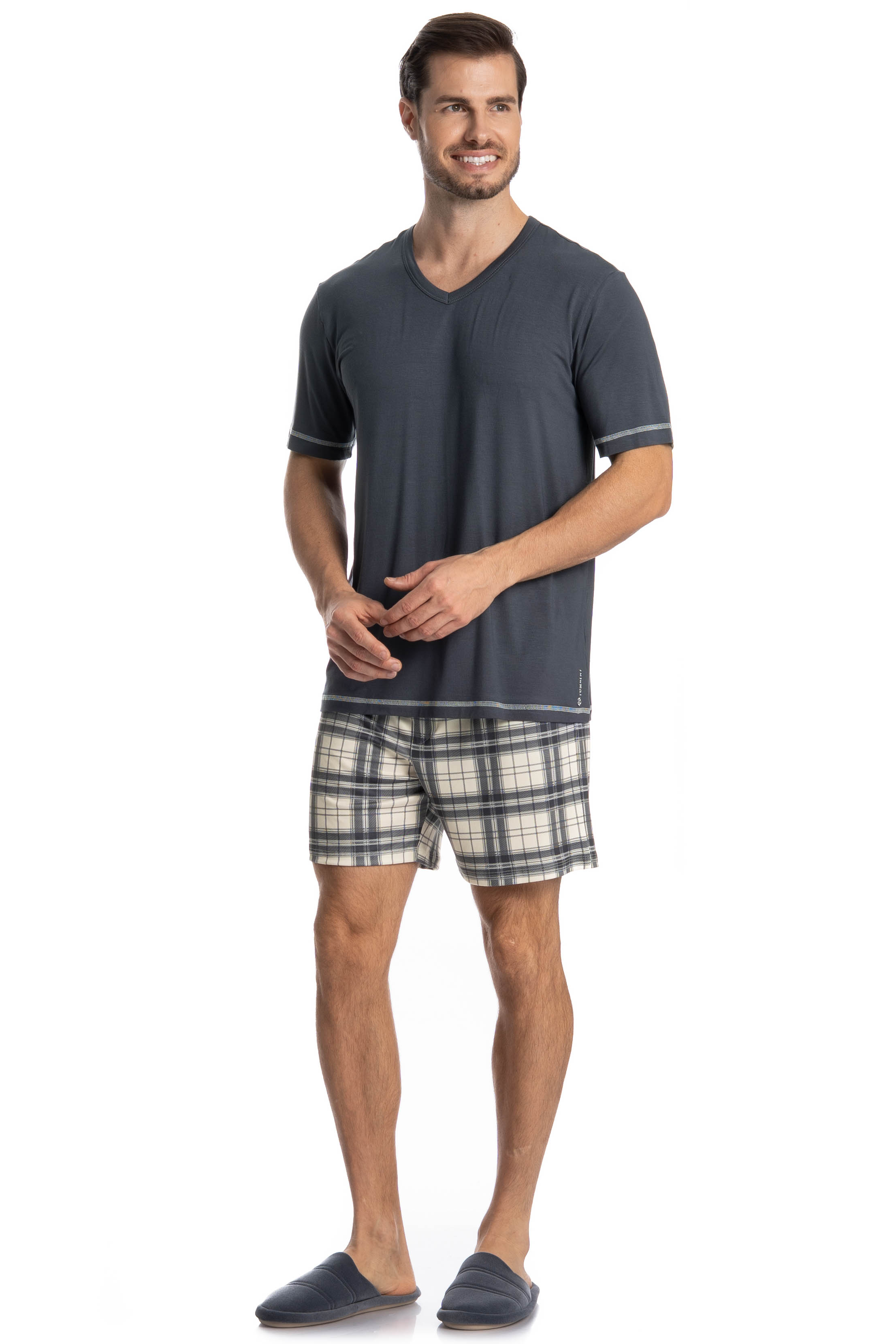Pijama Masculino Curto Vicente - Imagem 3 - Mobile