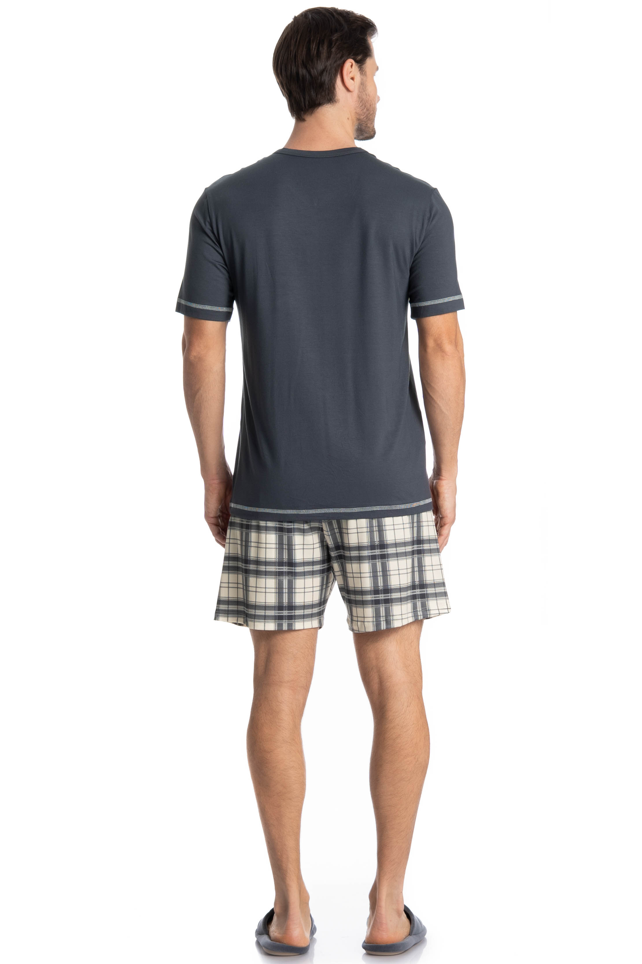Pijama Masculino Curto Vicente - Imagem 4 - Mobile