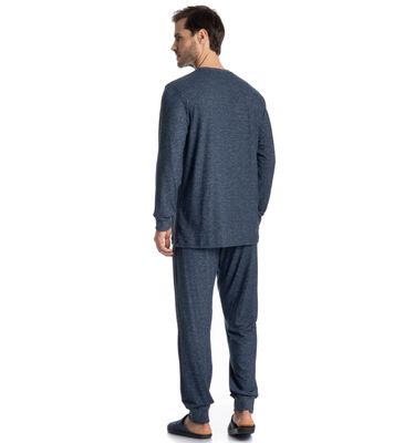 Pijama Longo Masculino Cashmere - Imagem 2 - Mobile