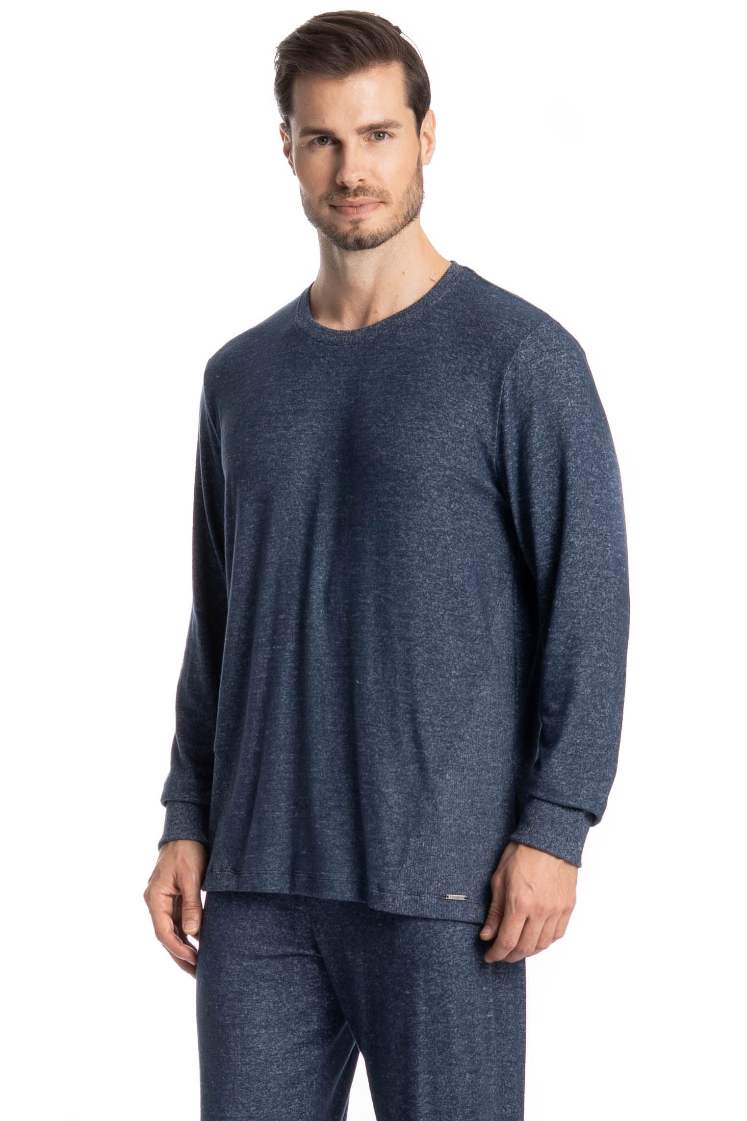 Pijama Longo Masculino Cashmere - Imagem 3 - Mobile