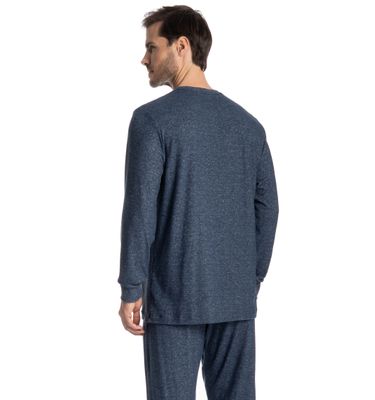 Pijama Longo Masculino Cashmere - Imagem 4 - Mobile