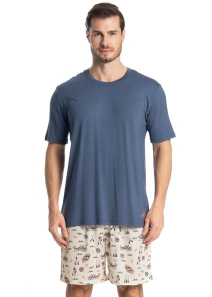 Pijama Curto Joaquim Azul-2 - Imagem 1