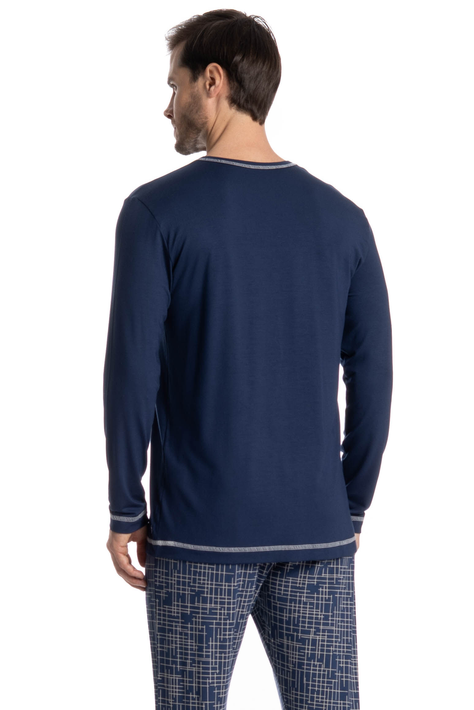 Pijama Masculino Longo Luigi - Imagem 4 - Mobile