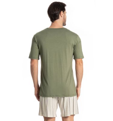 Pijama Masculino Curto Bernardo - Imagem 2 - Mobile