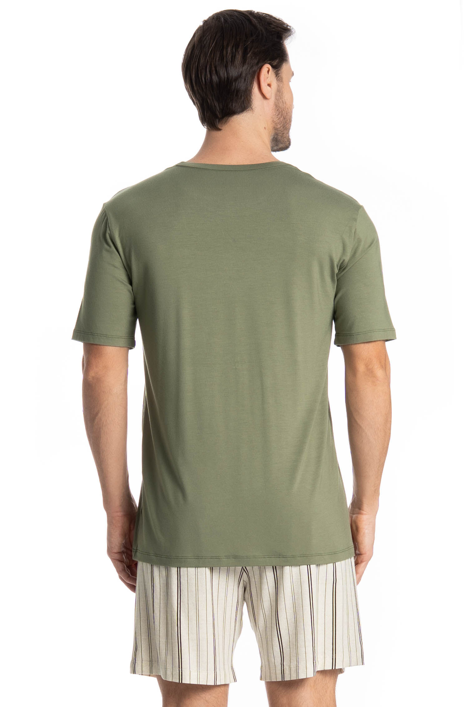 Pijama Masculino Curto Bernardo - Imagem 2 - Mobile