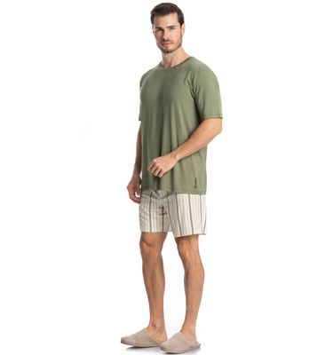 Pijama Masculino Curto Bernardo - Imagem 3 - Mobile