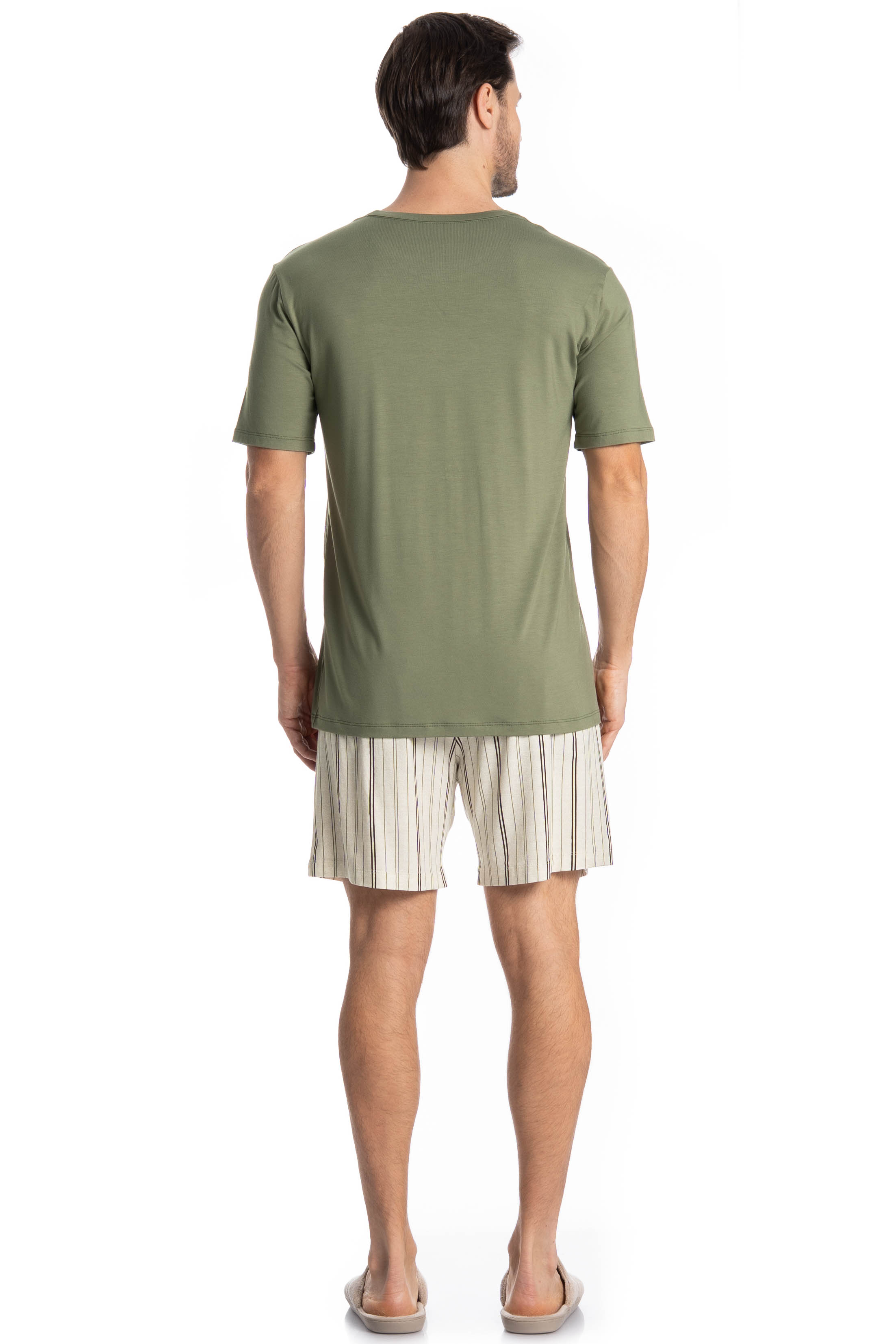 Pijama Masculino Curto Bernardo - Imagem 4 - Mobile