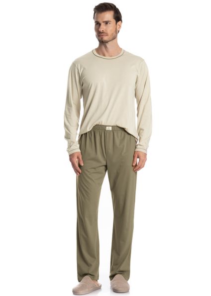Pijama Masculino Longo Dado Verde - Imagem 1