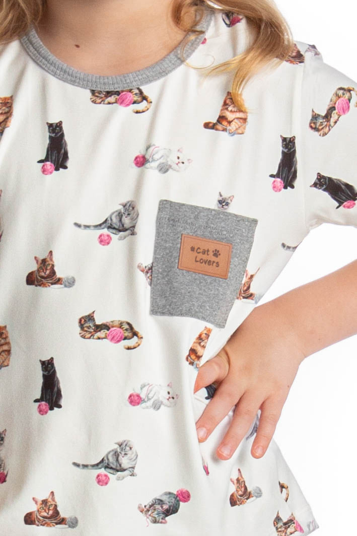 Pijama Curto Infantil Cats - Imagem 5 - Mobile
