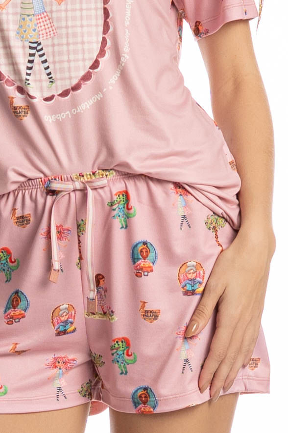 Pijama Curto Sítio Do Picapau Amarelo - Imagem 5 - Mobile