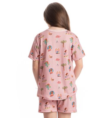 Pijama Infantil Curto Sítio Do Picapau Amarelo - Imagem 2 - Mobile