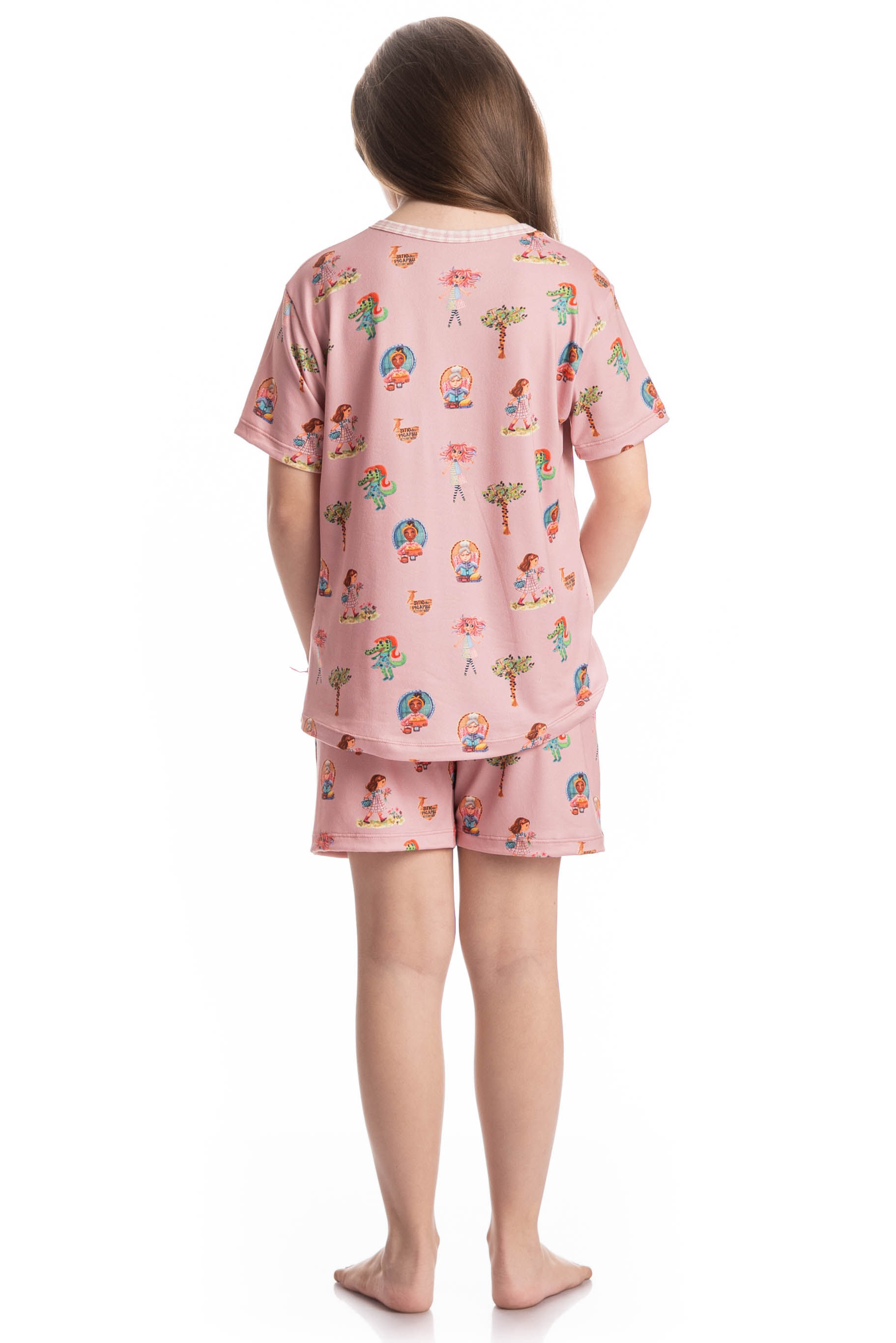 Pijama Infantil Curto Sítio Do Picapau Amarelo - Imagem 4 - Mobile