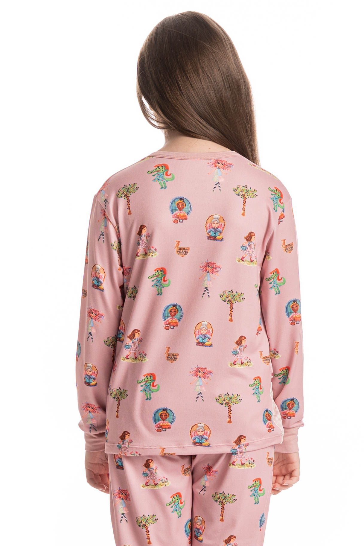 Pijama Infantil Longo Sítio Do Picapau Amarelo - Imagem 4 - Mobile