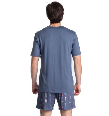 Pijama Masculino Curto Sítio Do Picapau Amarelo - Imagem 2 - Mobile