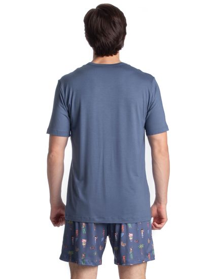 Pijama Masculino Curto Sítio Do Picapau Amarelo - Imagem 2 - Desktop